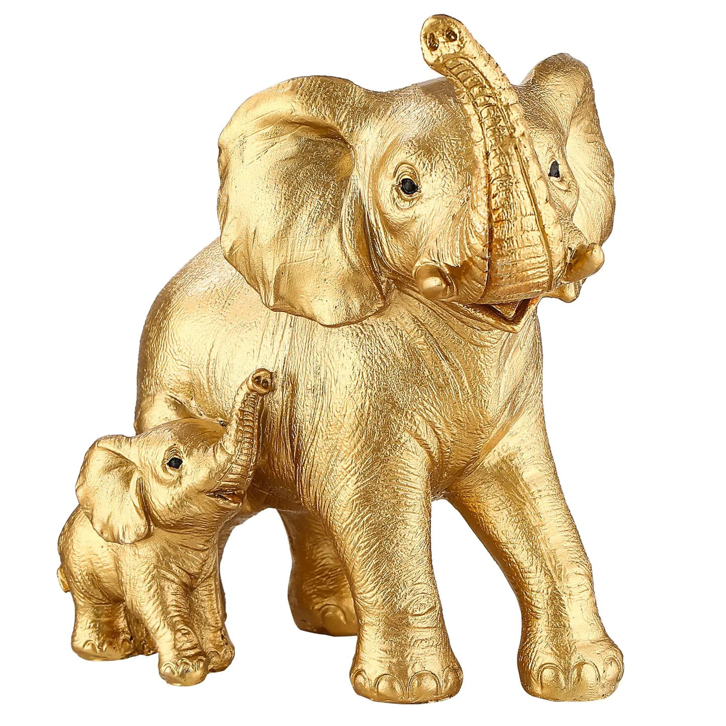 Ylncicn Elephant Statue - Elephant Decor - Mom Gifts - Elephant Gifts for Women - Home Decor Office Bookshelf TV Stand Living Room Decoration for Shelf Table Decor - Gold