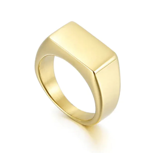 Men's Glossy Rectangle Ring