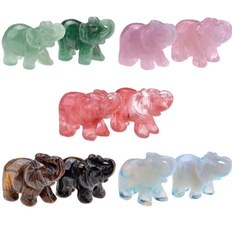 1.5'' Elephant Crystal Art