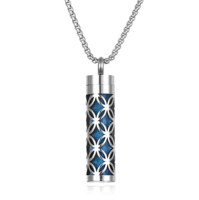 Aromatherapy Pendant Perfume Bottle Essential Oil Titanium Steel