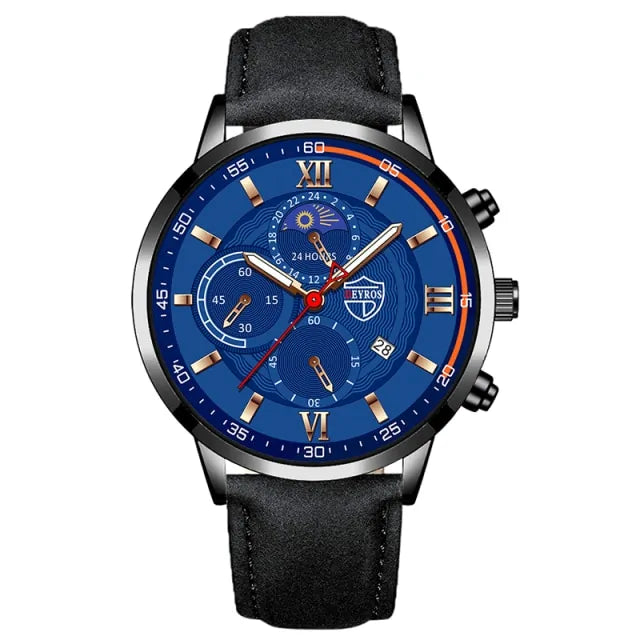 Men's Casual Leather Watch