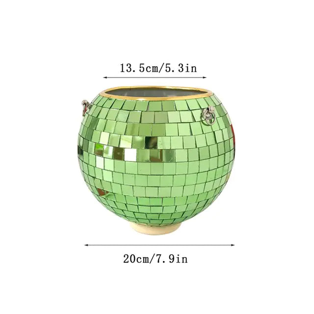 Disco Ball Flower Pot For Indoor Plants