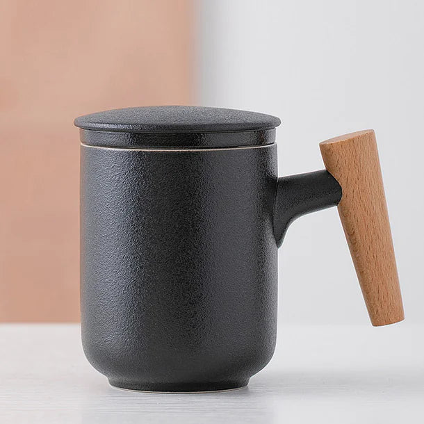 Wooden Handle Coffee Cup