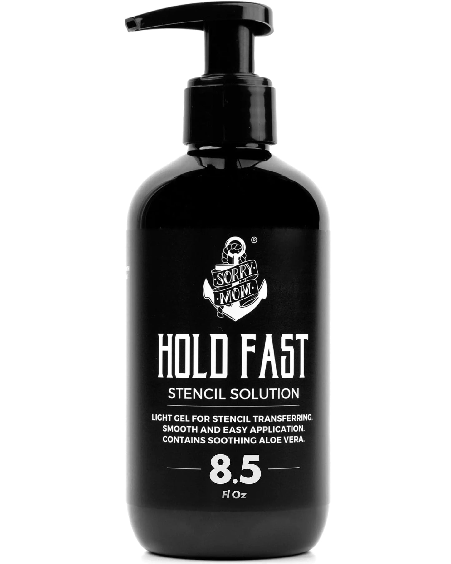 Sorry Mom Tattoo Stencil Gel Solution -Tattoo Transfer Gel for Clean Dark Stencils - HOLD FAST Tattoo Stencil Transfer Gel for Tattooing - Tattoo Gel & Tattoo Supplies Made by Professionals (8.5 oz)