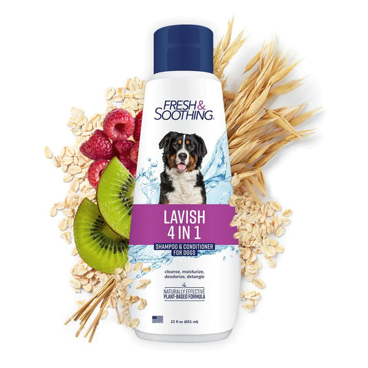 Fresh & Soothing Lavish 4-in-1 Shampoo + Conditioner for Pets 22oz