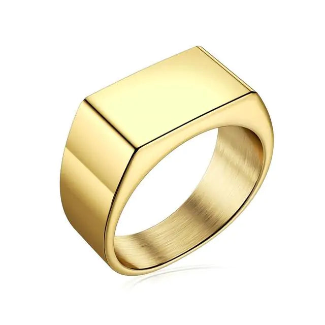 Men's Square Charm Ring