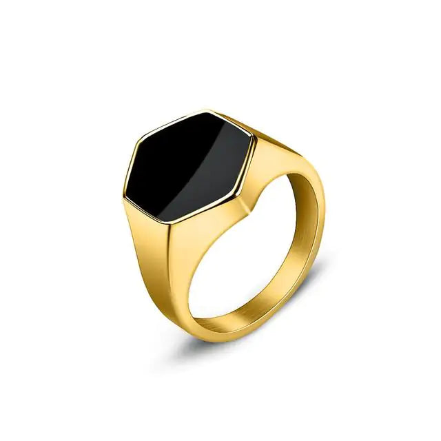 Men's Square Charm Ring