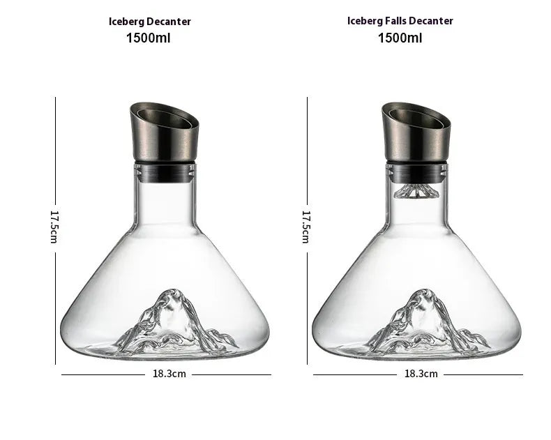 Iceberg Waterfall Wine Decanter