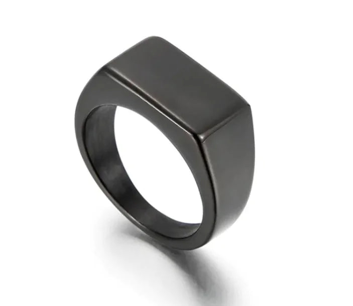 Men's Glossy Rectangle Ring