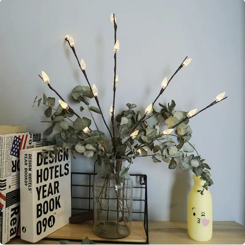 20-LED Twig String Lights for Home Decor