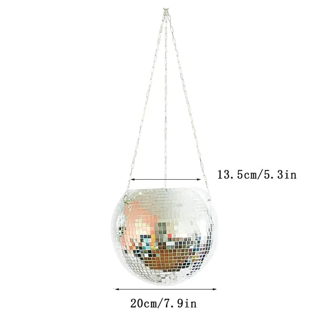 Disco Ball Flower Pot For Indoor Plants