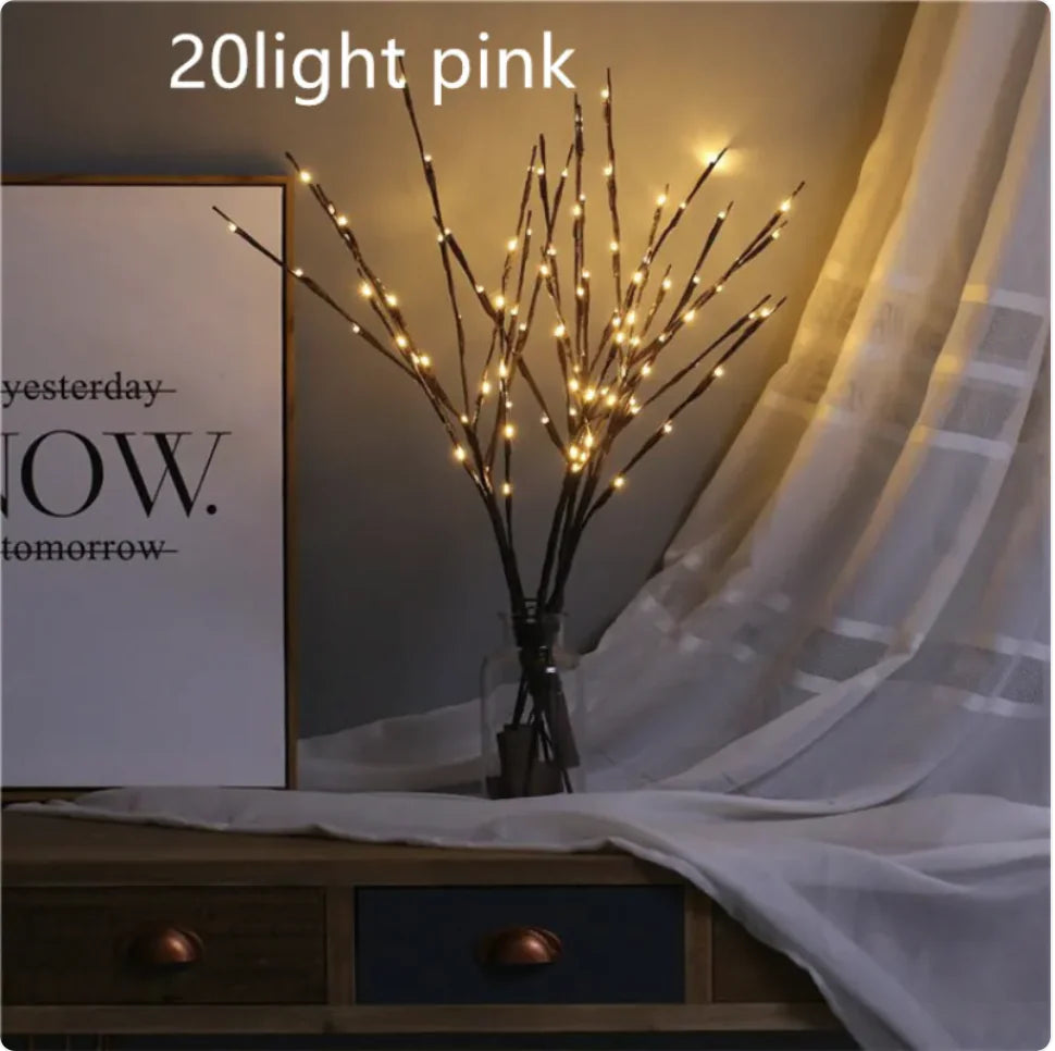 20-LED Twig String Lights for Home Decor