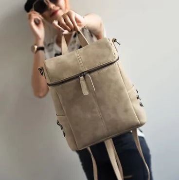 Women's Elegant Leather Backpack