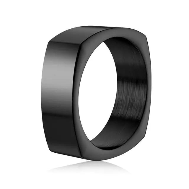 Men's Square Charm Ring