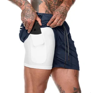 2-in-1 Jogging Men's Shorts