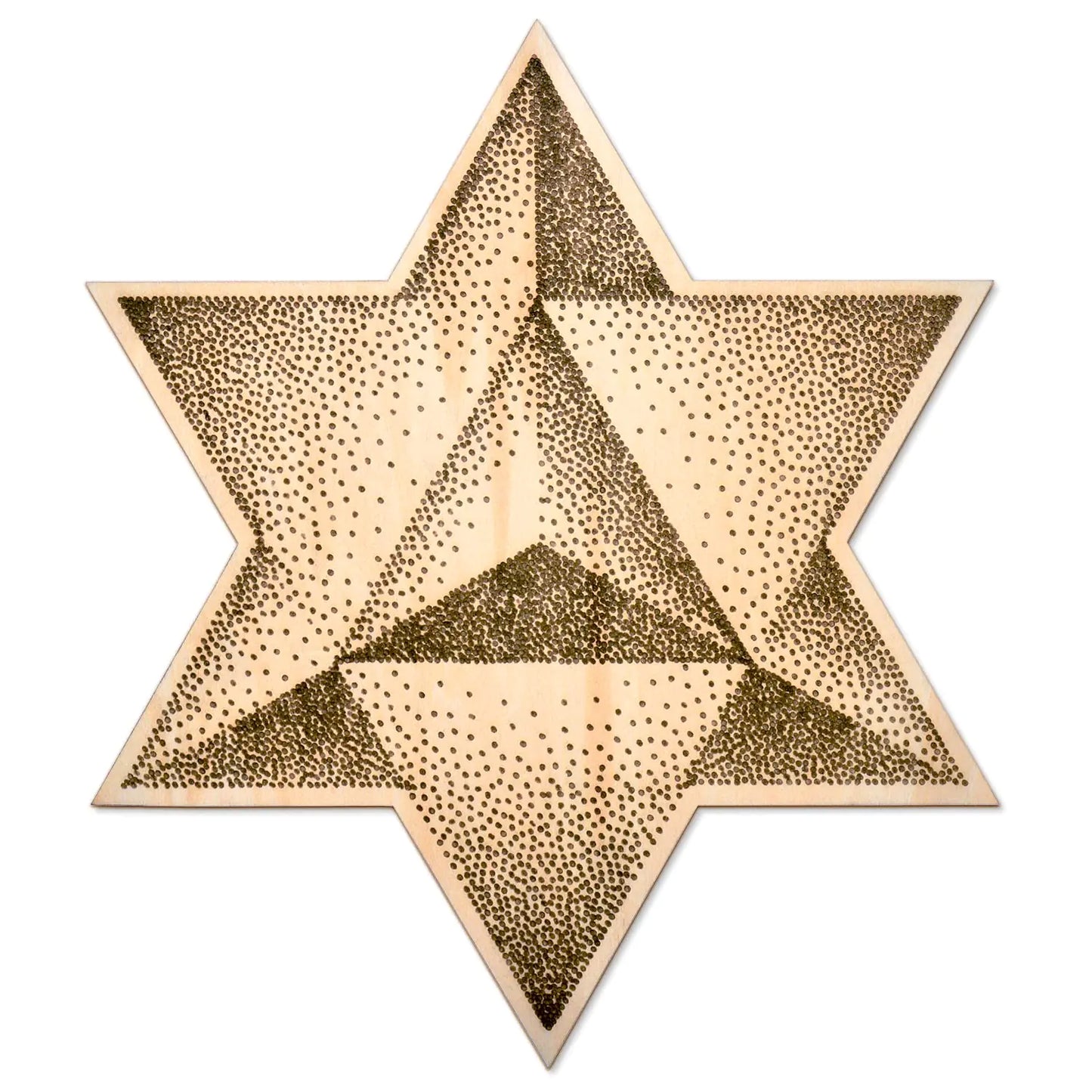 Fourth Level MFG 12" Merkabah Sacred Geometry Wood Wall Art Reincarnation Meditation and Spiritual Growth Ideal Wall Décor for Home Office and Business