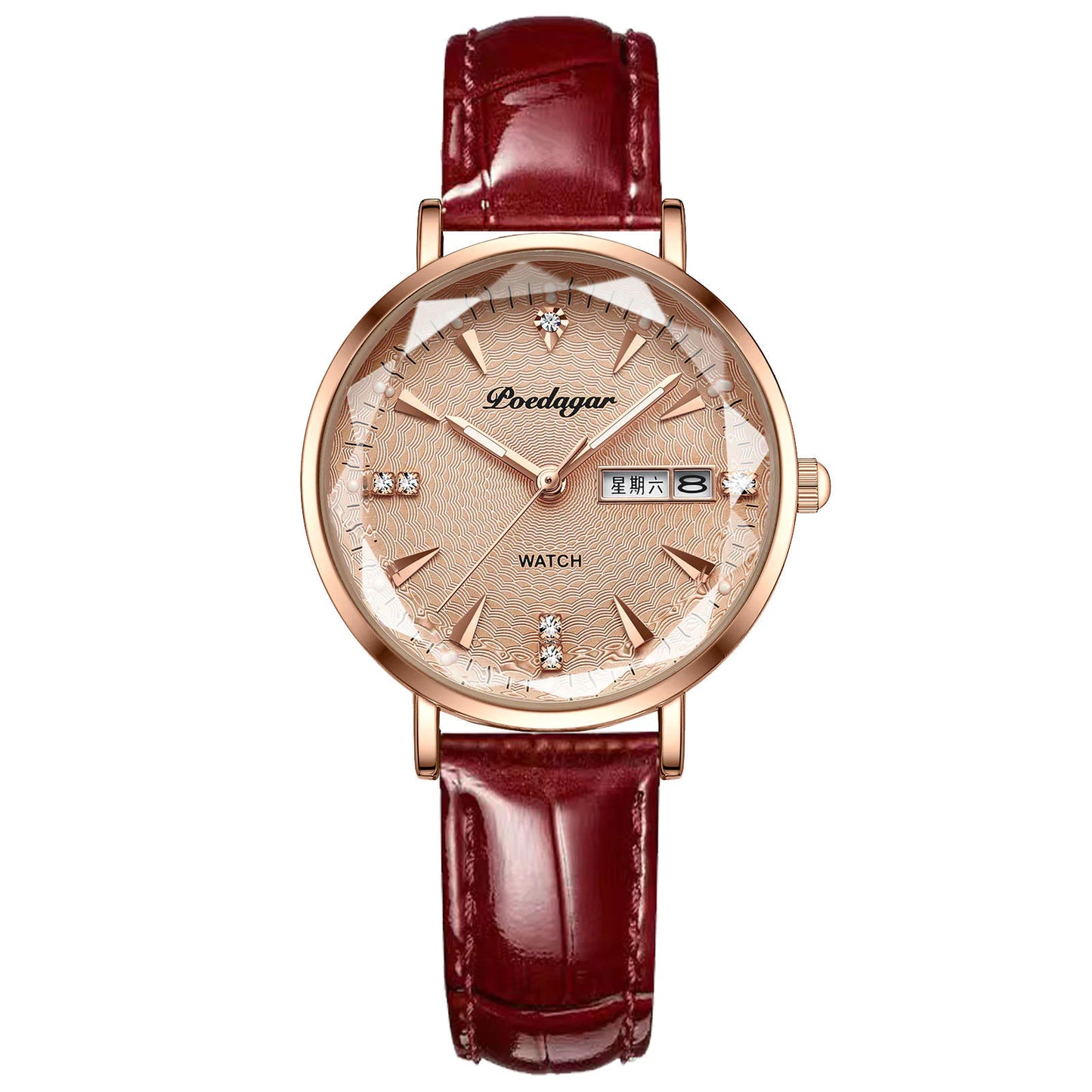 Women's Double Calendar Quartz Watch