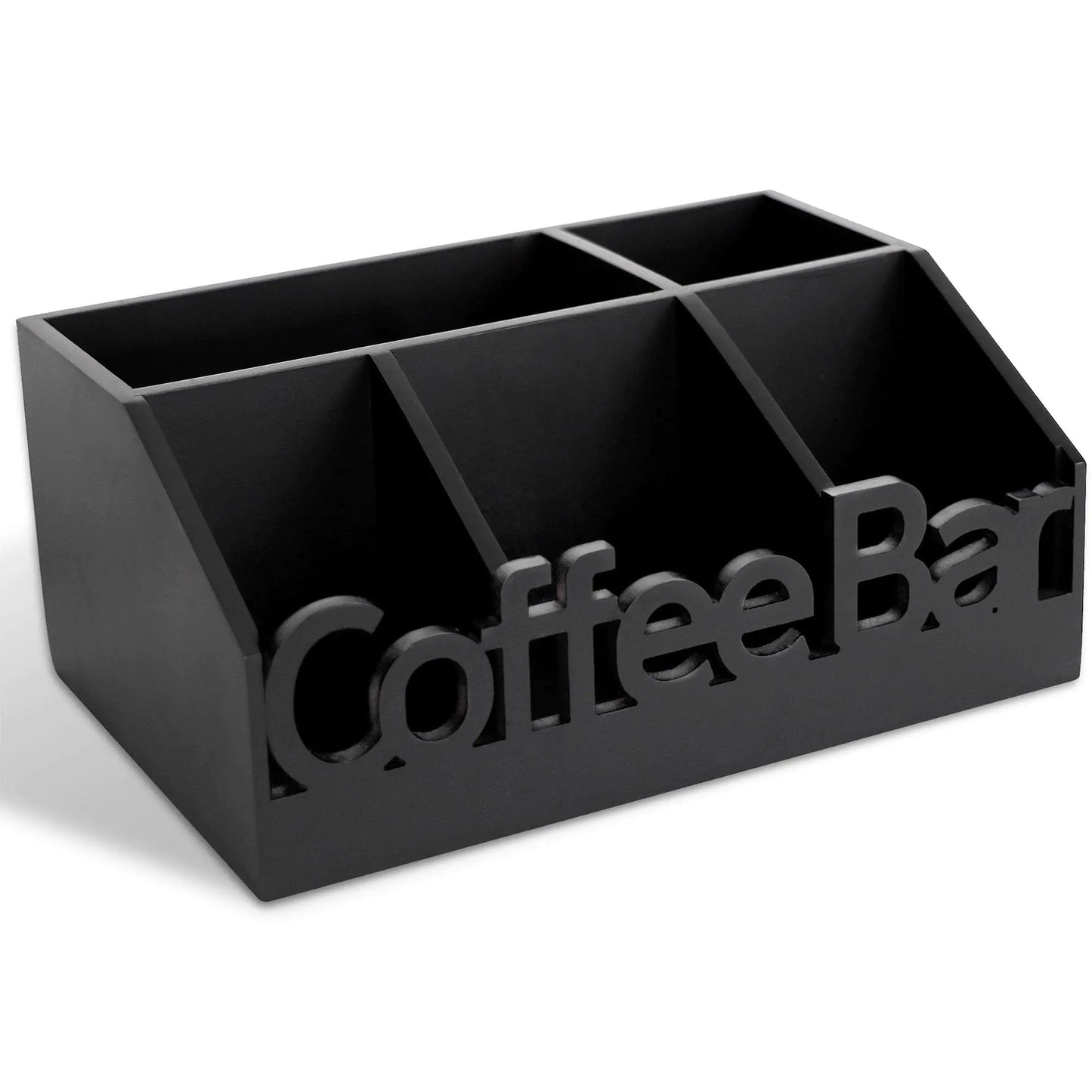 ADDFIT HOUSE Coffee Bar Organizer for Countertop - Wooden Coffee Station Organizer Coffee Bar Accessories and Organizer Coffee and Tea Station Organizer for Home and Office Coffee Holder and Tray