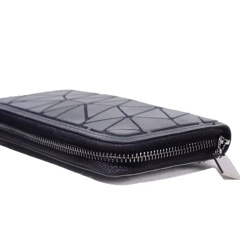 Slim Thin Geometric-Patterned Wallet