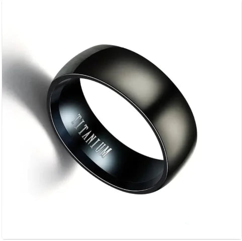 Men's Titanium Black Ring