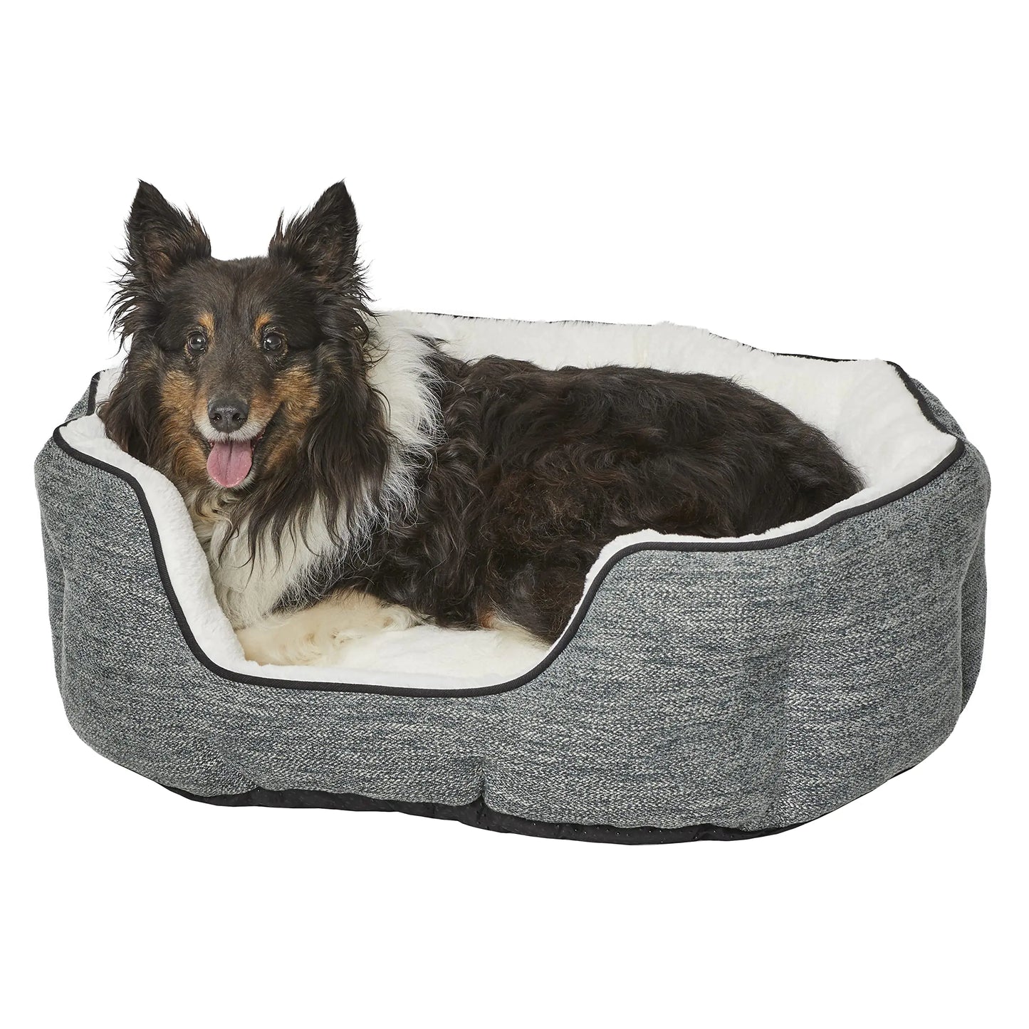 MidWest Homes for Pets Small QuietTime Deluxe Pet Bed- Evergreen/Fur