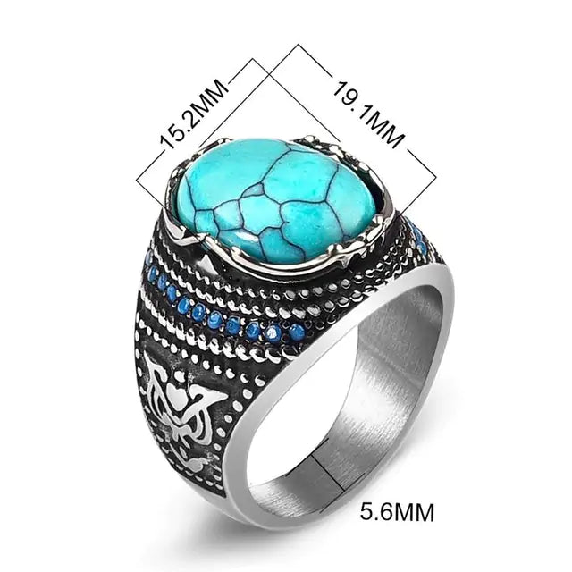 Men's Square Charm Ring