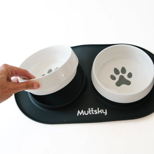 Muttsky Non-Slip Ceramic Dog Bowls(26 Ounce) - Dog Food Bowl - pet Bowl - Ceramic Dog Bowl - Large Dog Bowls - Small Dog Bowls - cat Food Bowl