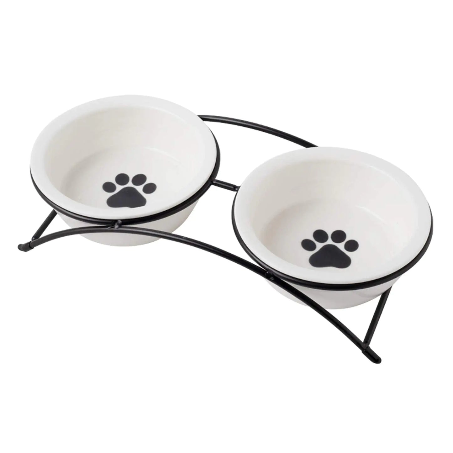 KitchenLeStar Cat BowlsDog BowlsCeramic Elevated Pet Raised Cat Food Bowls Set12 Ounce Small Dogs BowlsDishwasher Safe