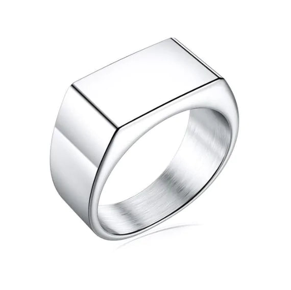 Men's Square Charm Ring