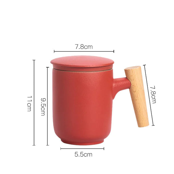 Wooden Handle Coffee Cup