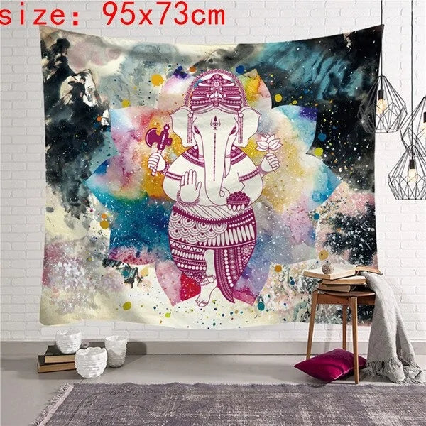 Elephant Mandala Tapestries