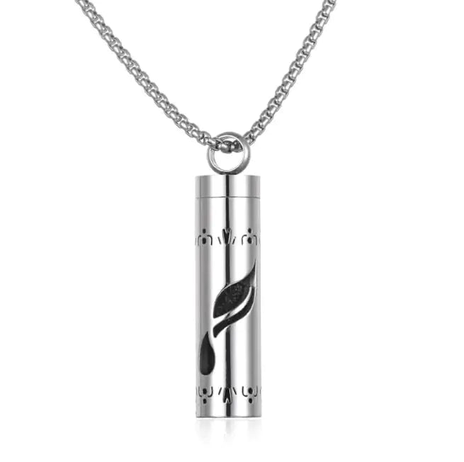 Aromatherapy Pendant Perfume Bottle Essential Oil Titanium Steel