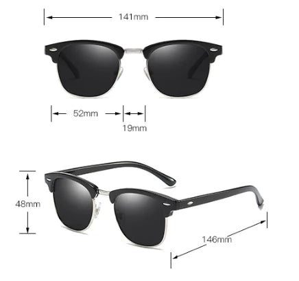 Semi-Rimless Sunglasses