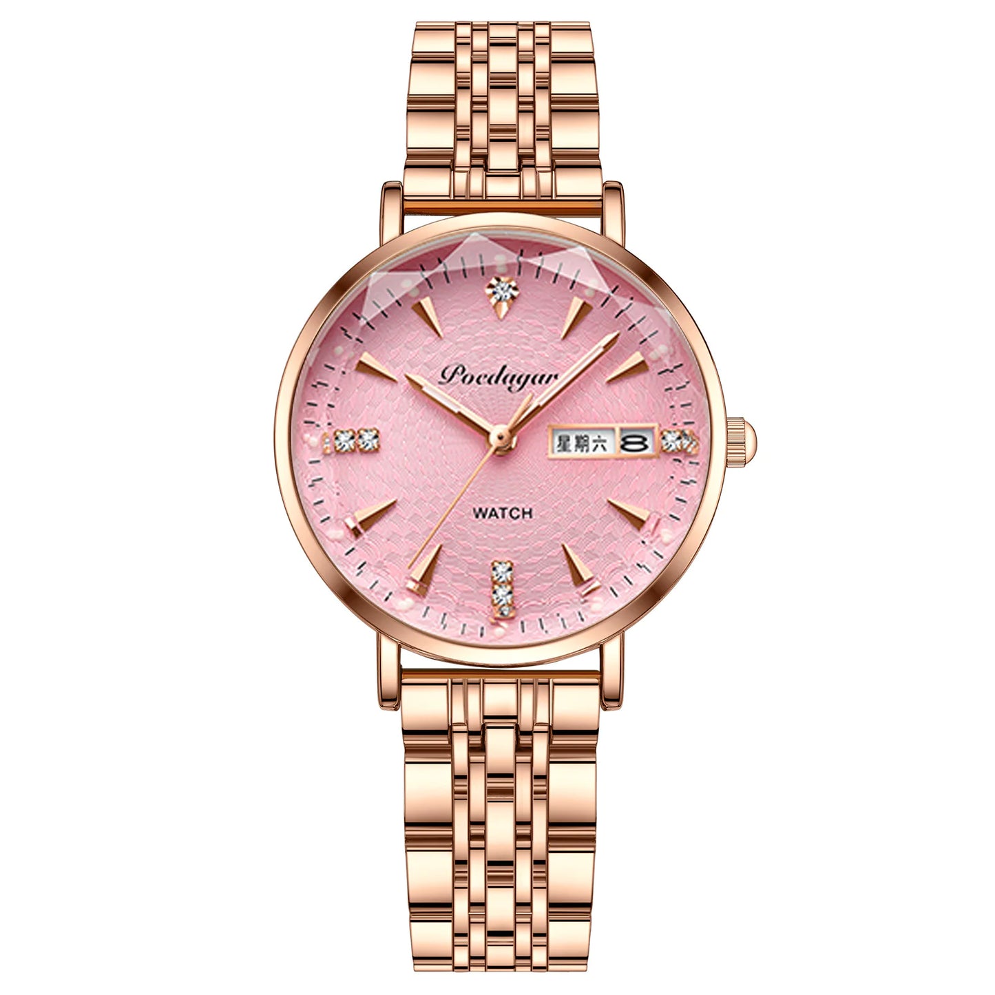 Women's Double Calendar Quartz Watch